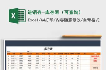 2021年進(jìn)銷存-庫存表（可查詢）