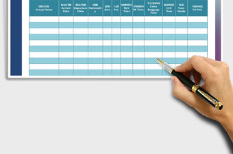 2021年團隊行程計劃單(中英文版)免費下載