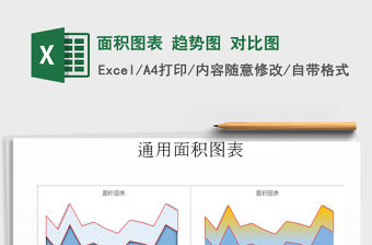2021年面積圖表 趨勢圖 對比圖免費下載