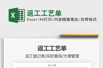 2021年返工工藝單