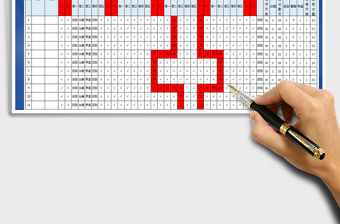 2022年考勤表-出勤天數獨特計算