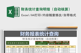 2021年財(cái)務(wù)統(tǒng)計(jì)查詢明細(xì)（自動(dòng)核算）