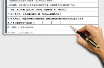 2021年塑料制品公司倉(cāng)庫(kù)顏色標(biāo)識(shí)管理