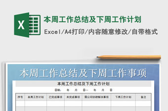 2022年本周工作總結及下周工作計劃