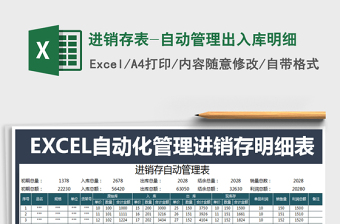 2022年進(jìn)銷存表-自動管理出入庫明細(xì)免費(fèi)下載