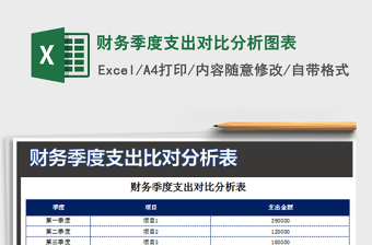 2021年財(cái)務(wù)季度支出對比分析圖表