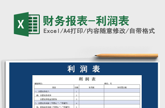 2021年財(cái)務(wù)報(bào)表-利潤(rùn)表