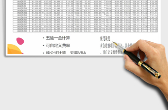 2021年五險(xiǎn)一金計(jì)算表免費(fèi)下載