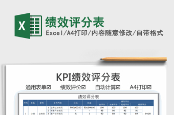 2021年績效評分表