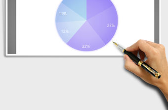 2021年清晰紫色系列餅形圖免費下載