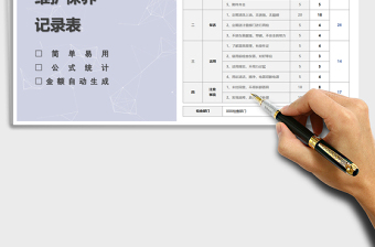 2021年實(shí)驗(yàn)室器具維護(hù)保養(yǎng)檢查記錄表