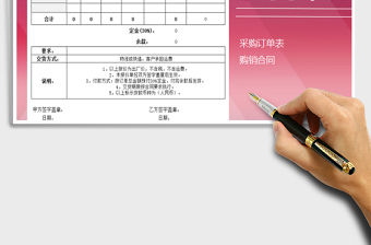 2022年購銷合同采購訂單表