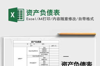2022年資產(chǎn)負(fù)債表