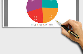 2021年綠肥紅瘦系列之餅圖免費下載