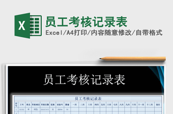 2021年員工考核記錄表免費(fèi)下載