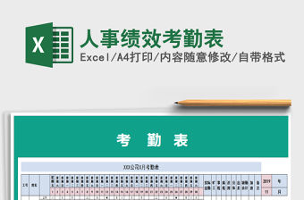 2022年人事績效考勤表