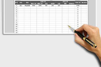2021年員工工資發(fā)放表