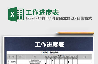 2022年工作進度表