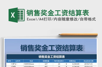 2022年銷售獎(jiǎng)金工資結(jié)算表