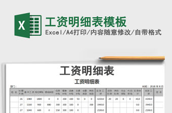2021年工資明細(xì)表模板免費下載