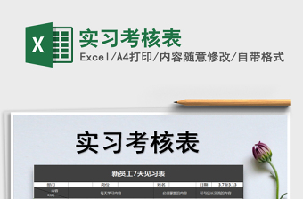2022年實(shí)習(xí)考核表免費(fèi)下載