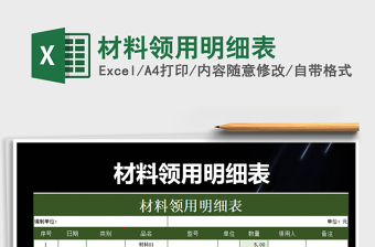 2022年材料領(lǐng)用明細(xì)表