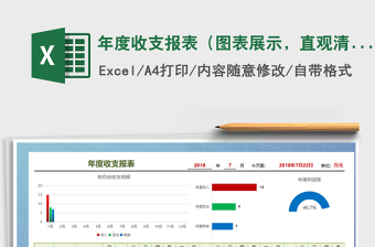 2022年年度收支報(bào)表（圖表展示，直觀清晰）免費(fèi)下載