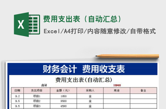 2022费用支出表-年度汇总