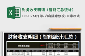 2021年財務收支明細（智能匯總統計）