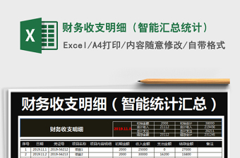 2021年財(cái)務(wù)收支明細(xì)（智能匯總統(tǒng)計(jì)）