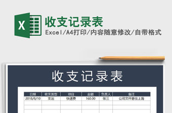 2021年收支記錄表免費下載