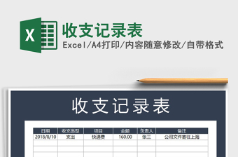 2021年收支記錄表免費(fèi)下載