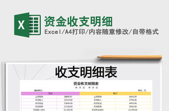 2022年資金收支明細