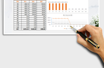 2022年個人收支表管理免費下載