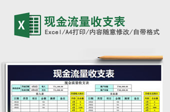 2021年現金流量收支表