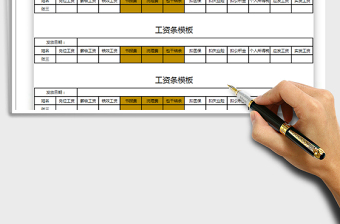 2022年工資條模板