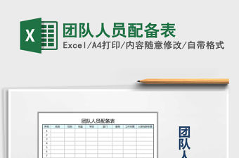 2022年團隊人員配備表免費下載