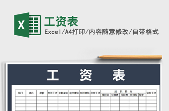 2022年工資表免費(fèi)下載
