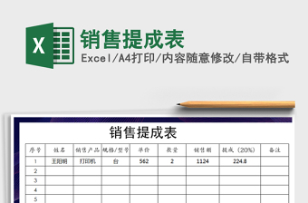 2022年銷售提成表