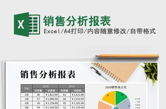 2021年銷售分析報表