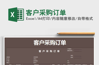 2022年客戶采購訂單