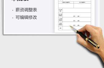 2021年員工薪資調整表