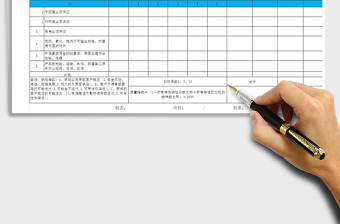 2021年产品审核记录表