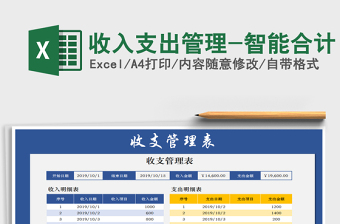2021年收入支出管理-智能合計(jì)