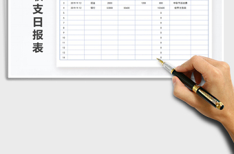 2021年出納收支日?qǐng)?bào)表-智能實(shí)用