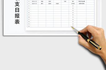 2021年出纳收支日报表-智能实用