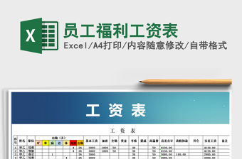 2022年員工福利工資表