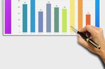 2021年柱形圖通用模板免費下載