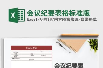 2022年會議紀(jì)要表格標(biāo)準(zhǔn)版
