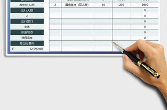 2021年公司旅游費用支出明細統計表